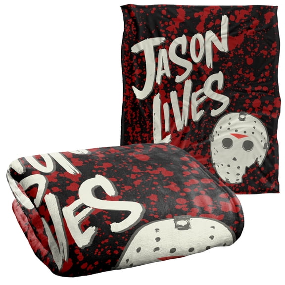 Friday The 13th Blanket, 50'x60', Jason Lives, Silky Touch Super Soft Throw Blanket