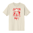 thumbnail image 1 of Friday The 13th Blood Splatter Jason Mask Men's Short Sleeve Tee
-XXL, 1 of 2