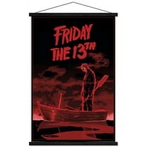 Friday The 13th - Boat Wall Poster with Magnetic Frame, 22.375" x 34"