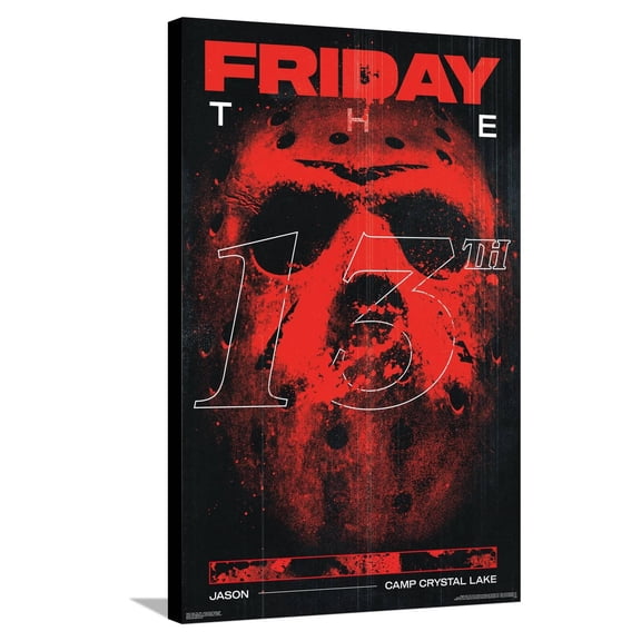 Friday The 13th - Jason Camp Crystal Lake Canvas Wall Poster, 22.375" x 34"