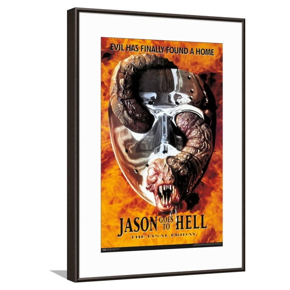 Friday The 13th: Jason Goes To Hell - One Sheet Canvas Wall Poster, 14.725" x 22.375"