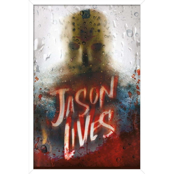Friday The 13th - Jason Lives Wall Poster, 14.725" x 22.375", Framed