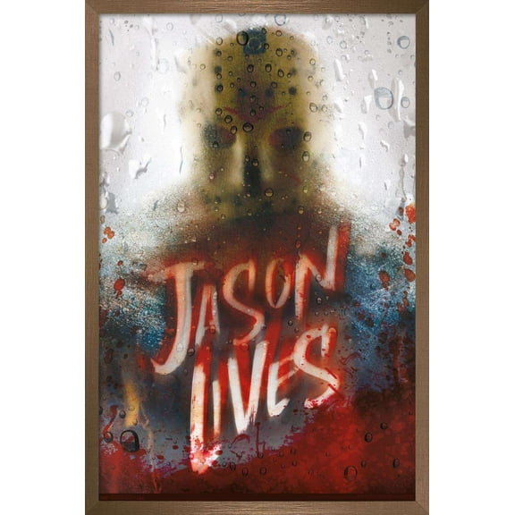 Friday The 13th - Jason Lives Wall Poster, 22.375" x 34", Framed