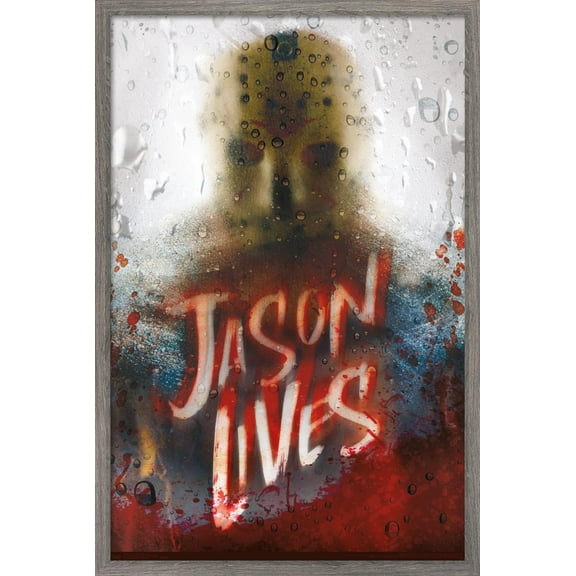 Friday The 13th - Jason Lives Wall Poster, 22.375" x 34", Framed