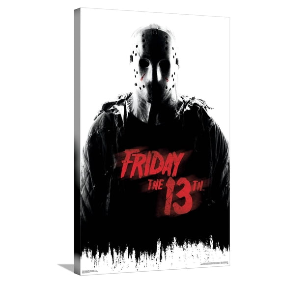 Friday The 13th - Jason Portrait Canvas Wall Poster, 22.375" x 34"