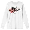 thumbnail image 1 of Friday The 13th Jason Voorhees Blood Splatter Juniors White Long Sleeve Shirt-XL, 1 of 1