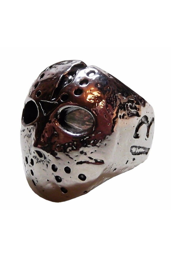 Friday The 13th Jason Vorhees Face Mask Sculpted Ring Size 8