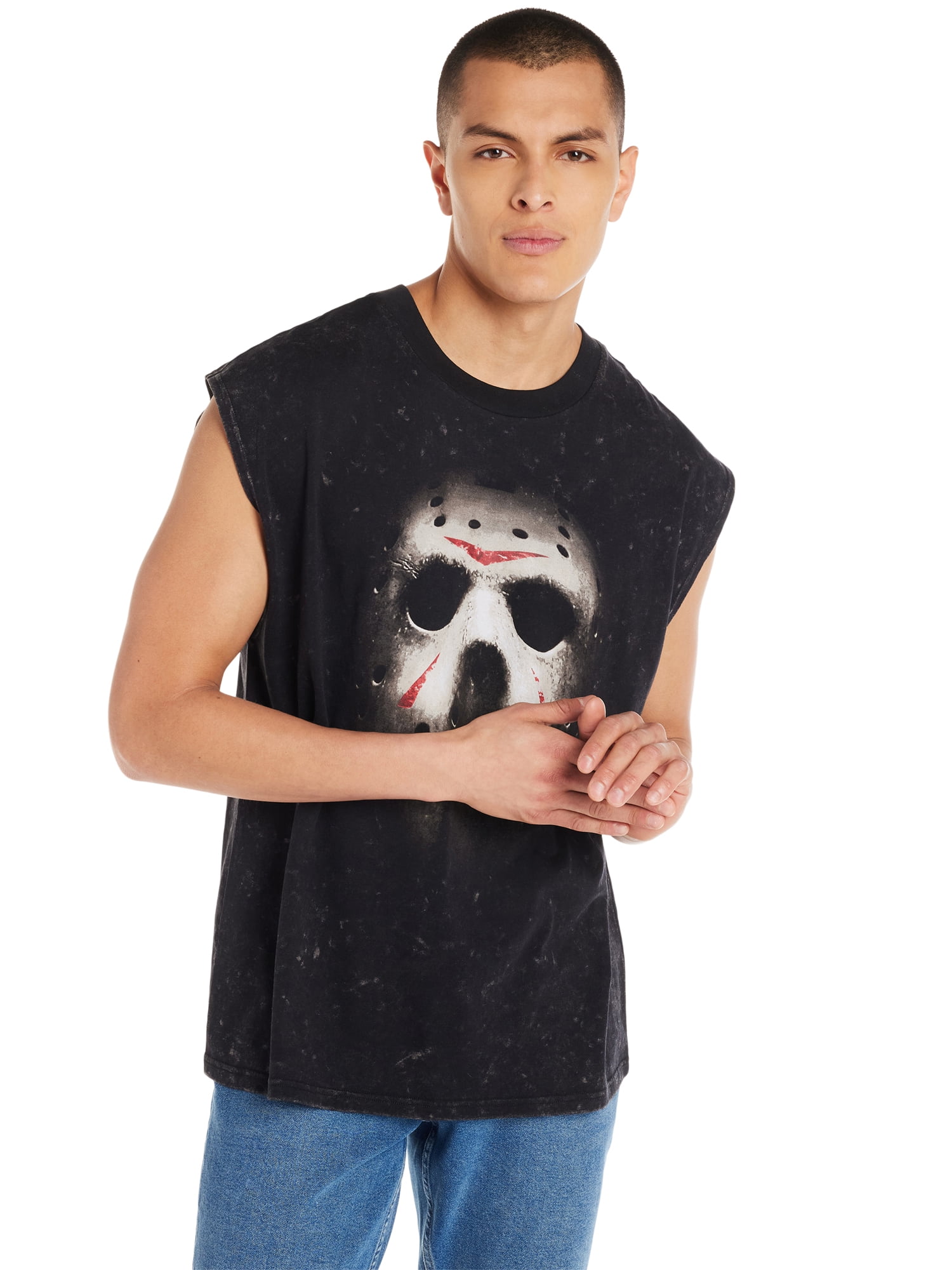 Friday The 13TH Jason Back Alt Apparel, Men's Graphic Crew Neck T