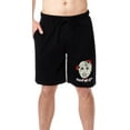 thumbnail image 1 of Friday The 13th Mens' Movie Film Jason Mask Horror Sleep Pajama Shorts, 1 of 5