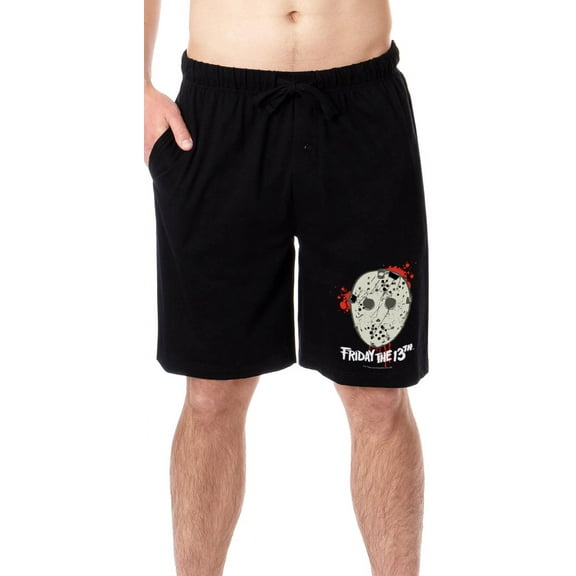 Friday The 13th Mens' Movie Film Jason Mask Horror Sleep Pajama Shorts