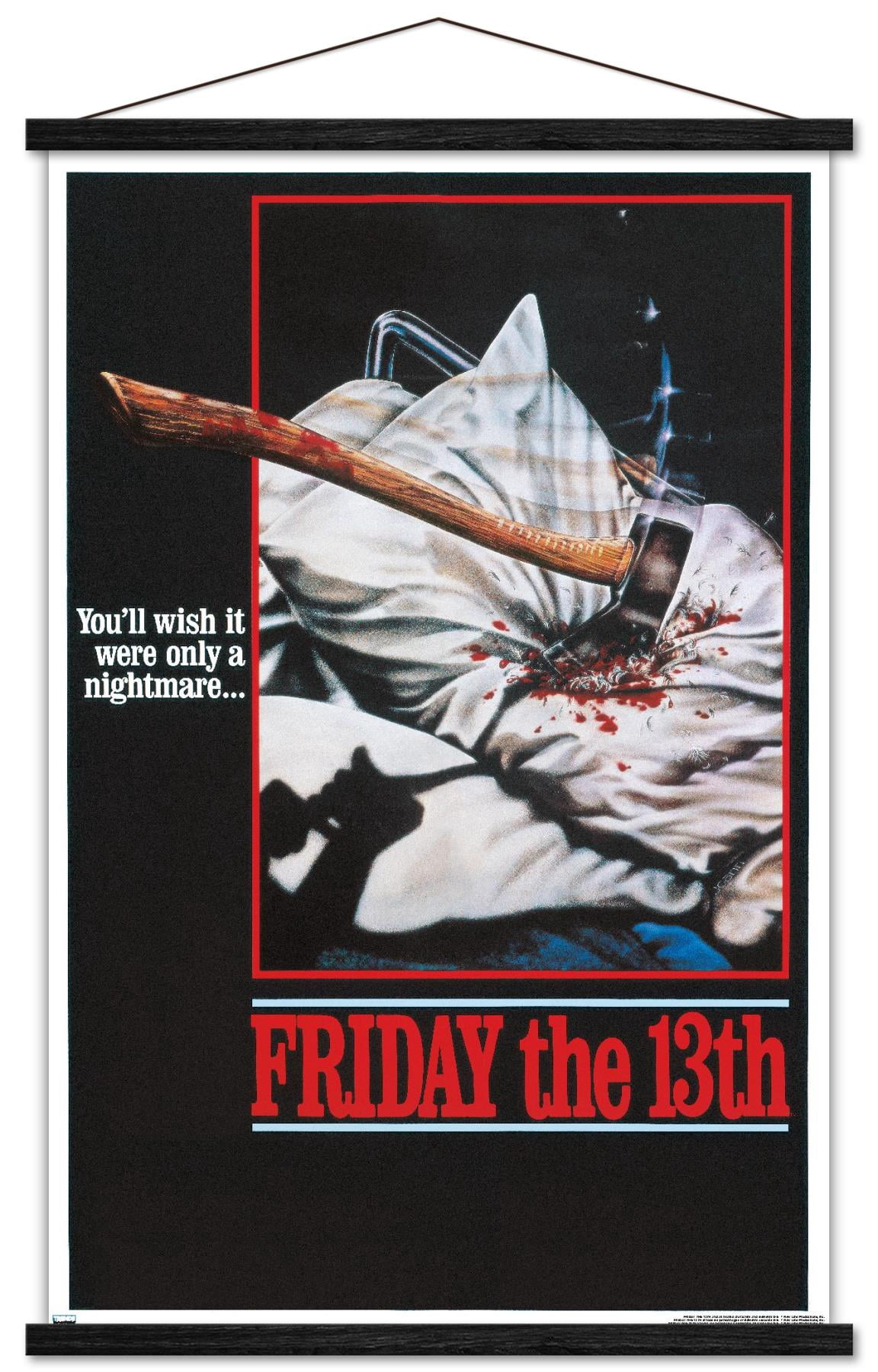 Friday The 13th - One Sheet Wall Poster with Magnetic Frame, 22.375" x 34"