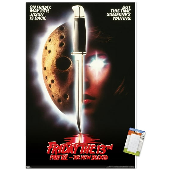 Friday The 13th Part ViI: The New Blood - One Sheet Wall Poster, 14.725" x 22.375"