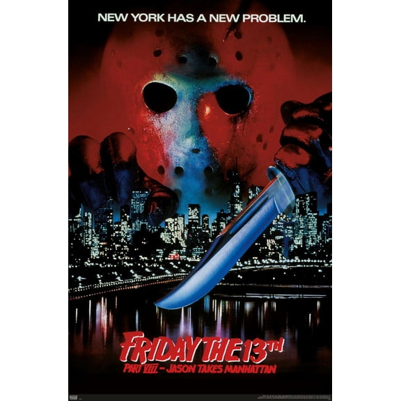 Friday The 13th Part ViII: Jason Takes Manhattan - One Sheet Wall Poster, 14.725" x 22.375"