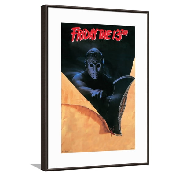 Friday The 13th - Slasher One Sheet Canvas Wall Poster, 14.725" x 22.375"