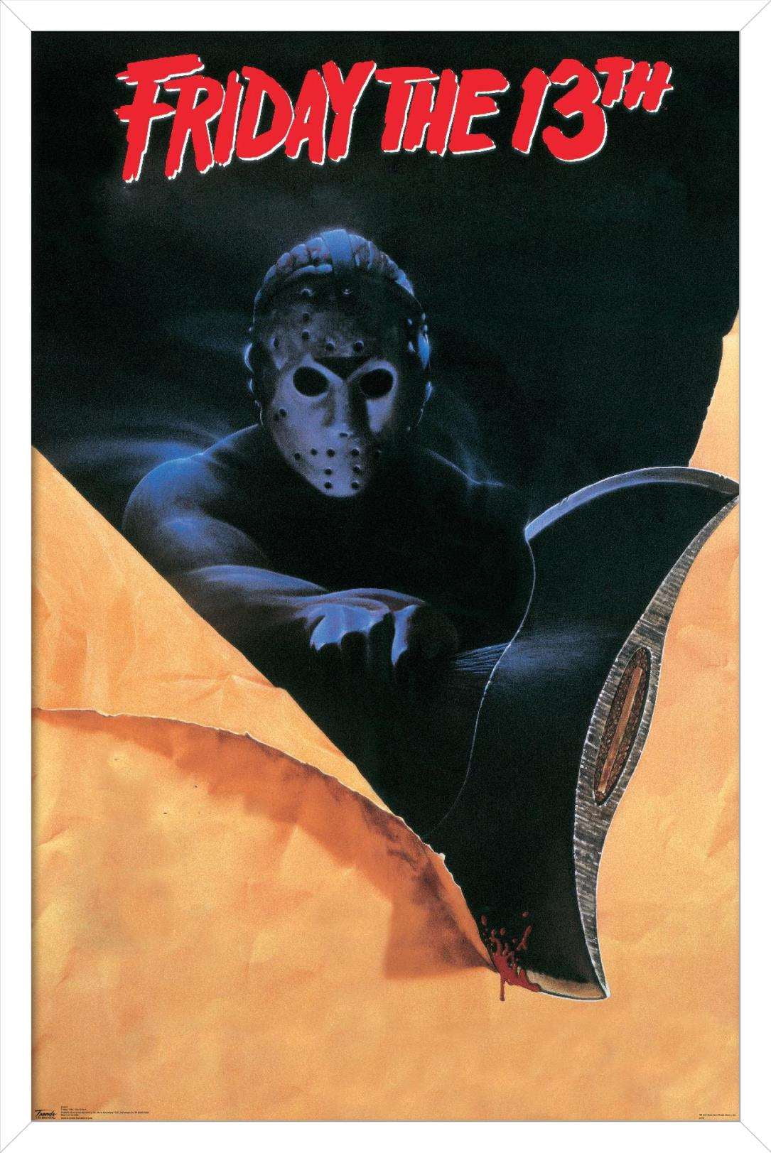 Friday The 13th - Slasher One Sheet Wall Poster, 14.725" x 22.375", Framed
