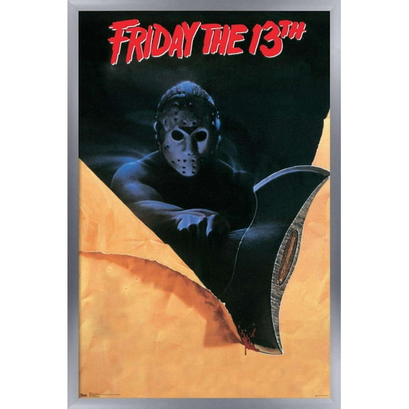 Friday The 13th - Slasher One Sheet Wall Poster, 14.725" x 22.375", Framed