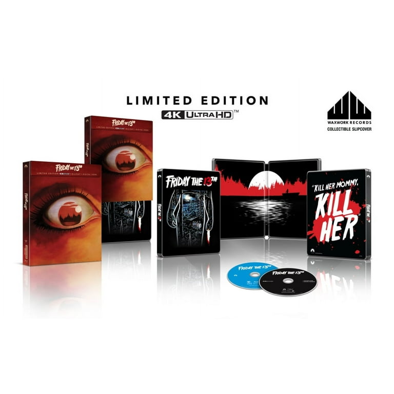 Friday The 13th (Steelbook) (4K Ultra HD + Digital Copy), Starring Kevin  Bacon 