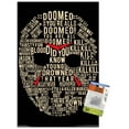 thumbnail image 1 of Friday The 13th - Text Mask Wall Poster with Push Pins, 14.725" x 22.375", 1 of 3