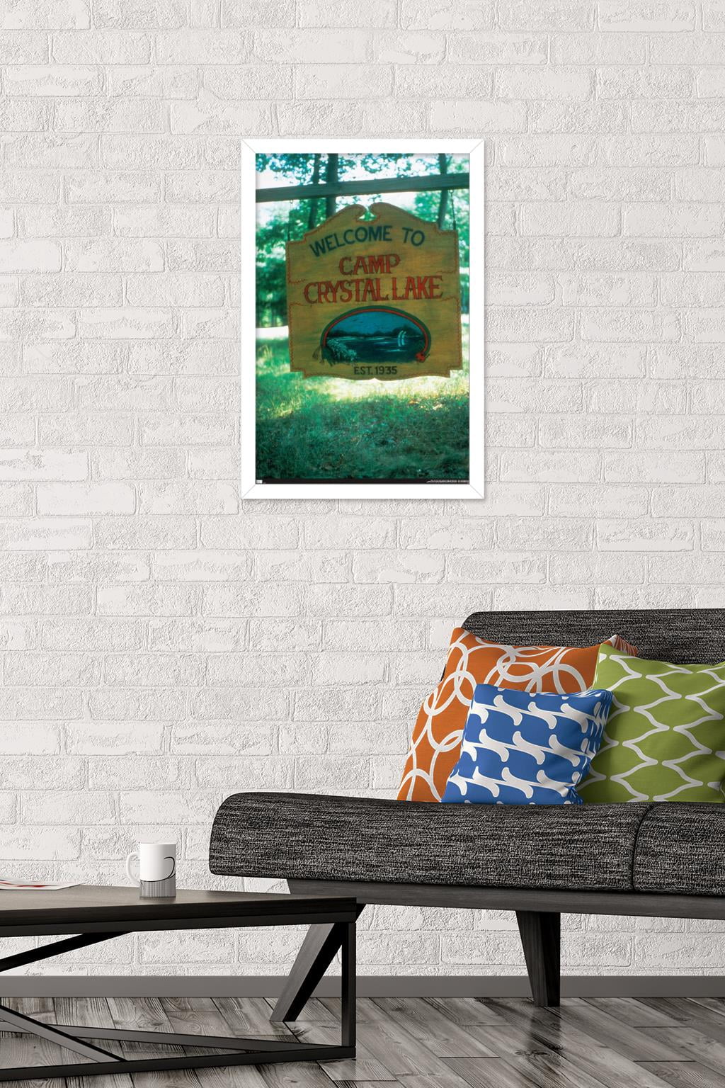 Friday The 13th - Welcome To Camp Crystal Lake Wall Poster, 14.725" x 22.375" Framed