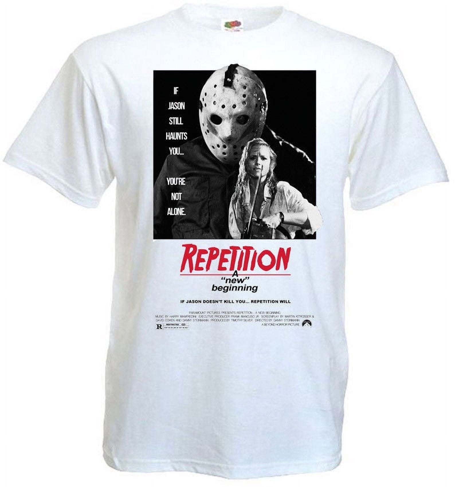 Friday The 13th v4 T shirt white movie poster all sizes S-5XL - Walmart.com