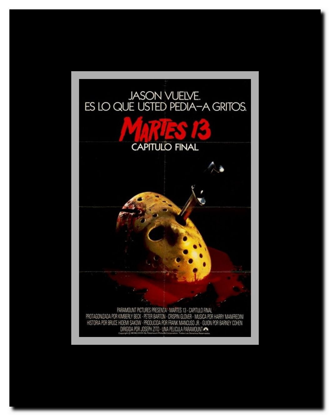 Friday the 13Th Part 4 --the Final Chapt Framed Movie Poster