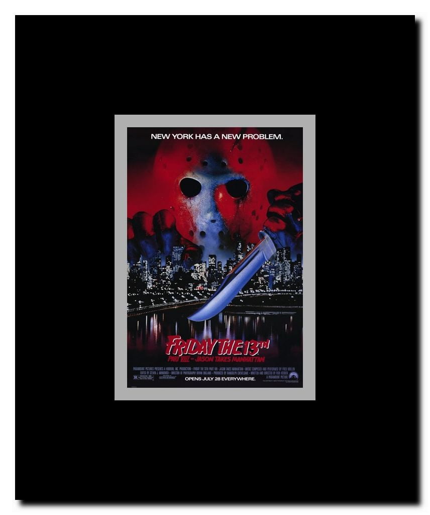 Friday the 13Th Part 8 Jason Takes Manha Framed Movie Poster