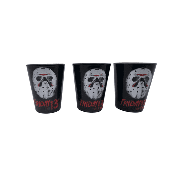 Friday the 13th 3 Pack Shot Glasses