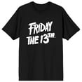 thumbnail image 1 of Friday the 13th 3D Logo Black Short Sleeve Tee Shirt-XL, 1 of 2