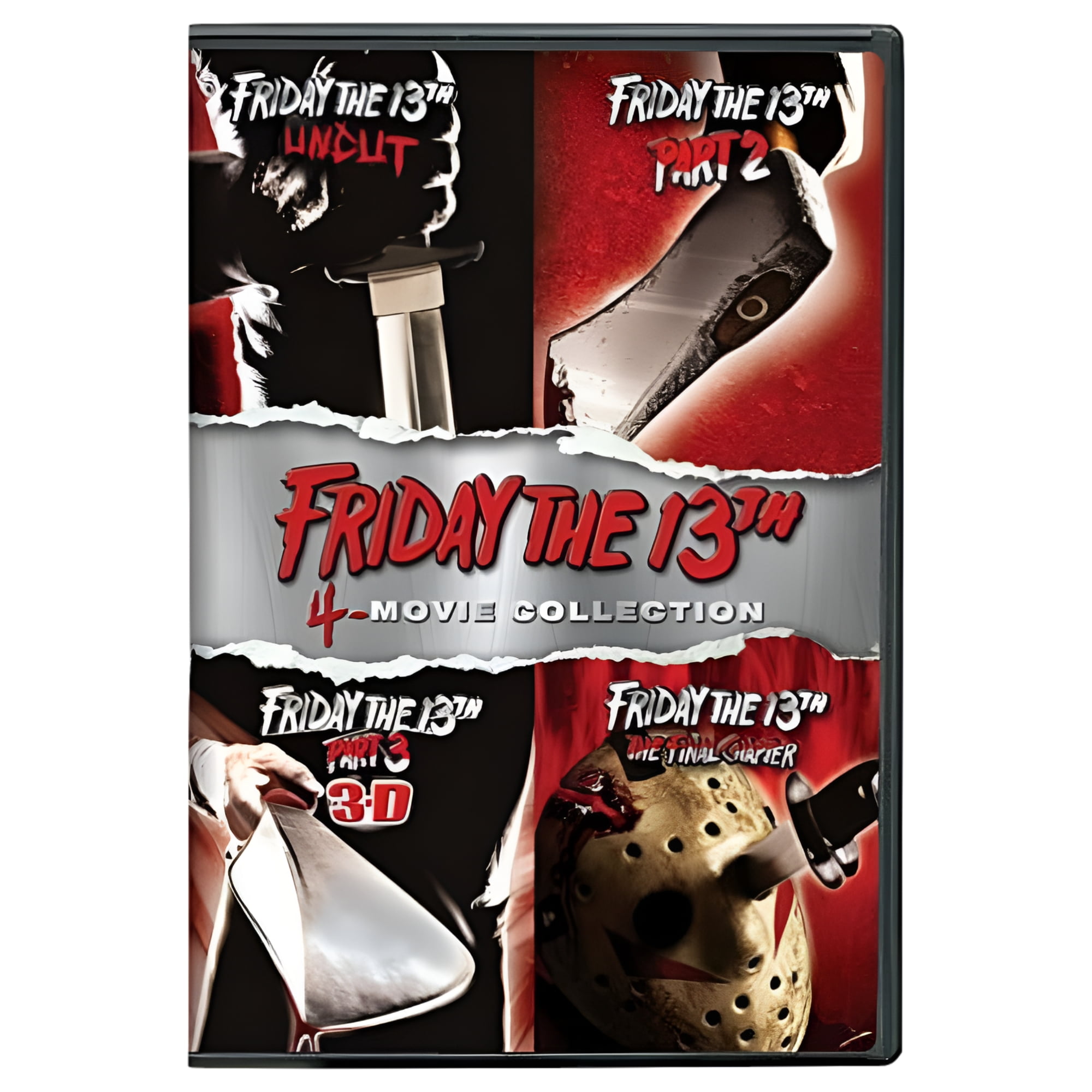 Friday the 13th: 4-Movie Collection (DVD), Paramount, Horror Friday the 13th: 4-Movie Collection (DVD), Paramount, Horror