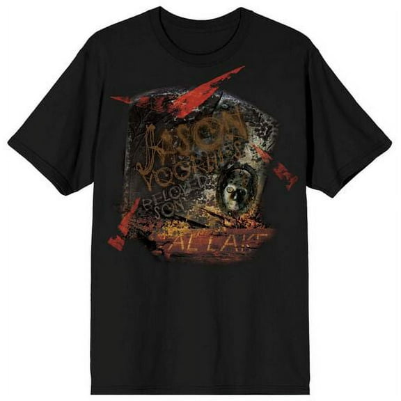 Friday the 13th Beloved Son Jason Women's Black Graphic Tee-Medium
