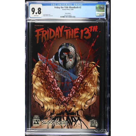 Friday the 13th: Bloodbath #2 CGC NM/M 9.8 White Pages Gore Edition Variant Comic Book