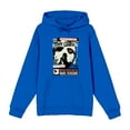 thumbnail image 1 of Friday the 13th Broken Mirror and Bloody Mask Adult Blue Long Sleeve Hoodie-Medium, 1 of 3