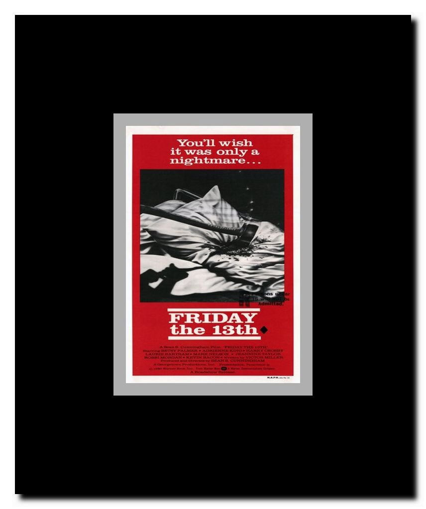 Friday the 13th Framed Movie Poster