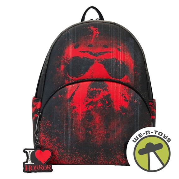 Loungefly Warner Brothers Friday The 13th I Heart Horror Mini Backpack