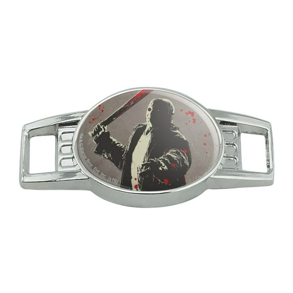 Friday the 13th Jason Character Shoe Shoelace Shoe Lace Tag Runner Gym Charm Decoration
