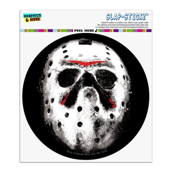 Friday the 13th Jason Mask Automotive Car Window Locker Circle Bumper Sticker
