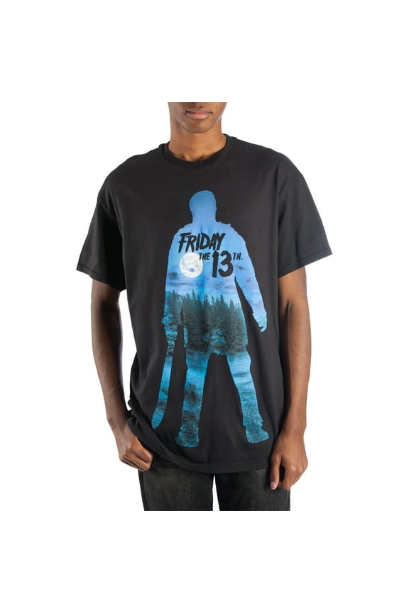 Friday the 13th Jason Silhouette Men's Black T-shirt - S