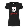 thumbnail image 1 of Friday the 13th - Jason Ski Mask - Juniors Fitted Graphic T-Shirt, 1 of 5