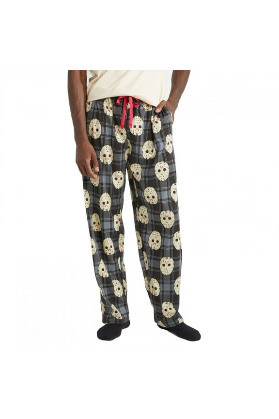 Jason Voorhees Mask All Over Print Sleep Pants-Large (36-38)