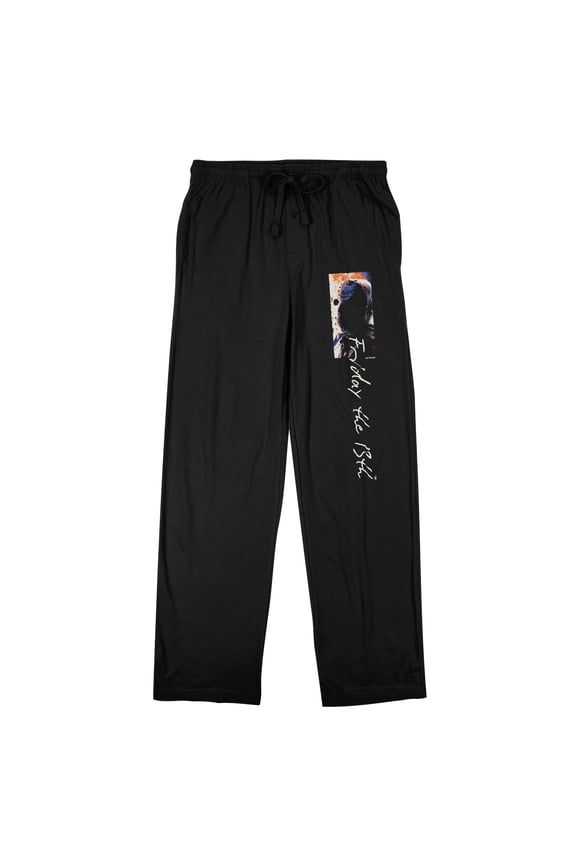 Friday the 13th Jason Voorhees Men's Black Sleep Pajama Pants-XXL