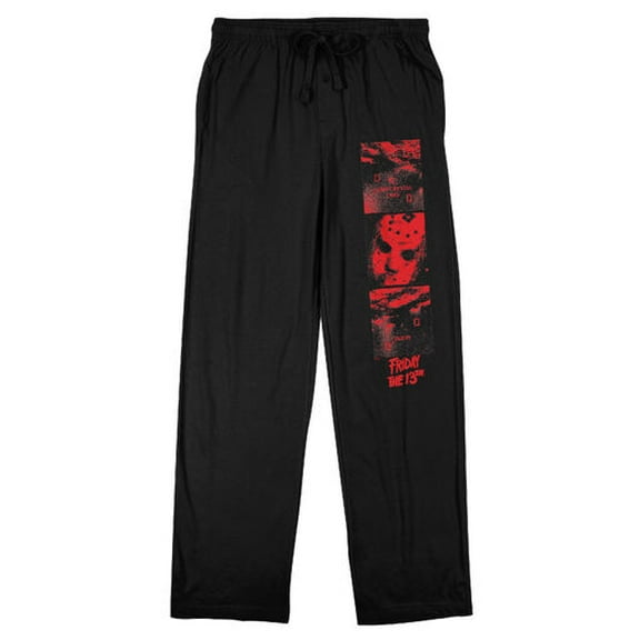 Friday the 13th Jason Voorhees Men's Black Sleep Pants-XL