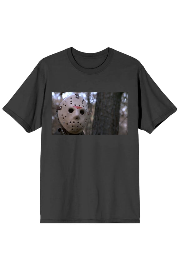 Friday the 13th Jason Voorhees Mens Charcoal Gray Graphic Tee - M