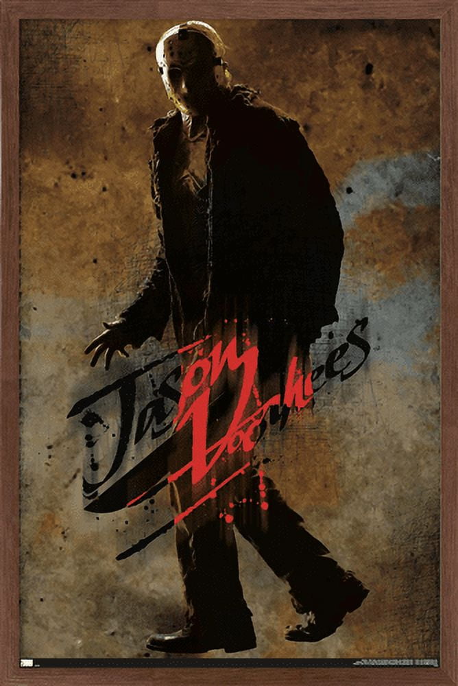 Friday the 13th - Jason Wall Poster, 14.725" x 22.375", Framed