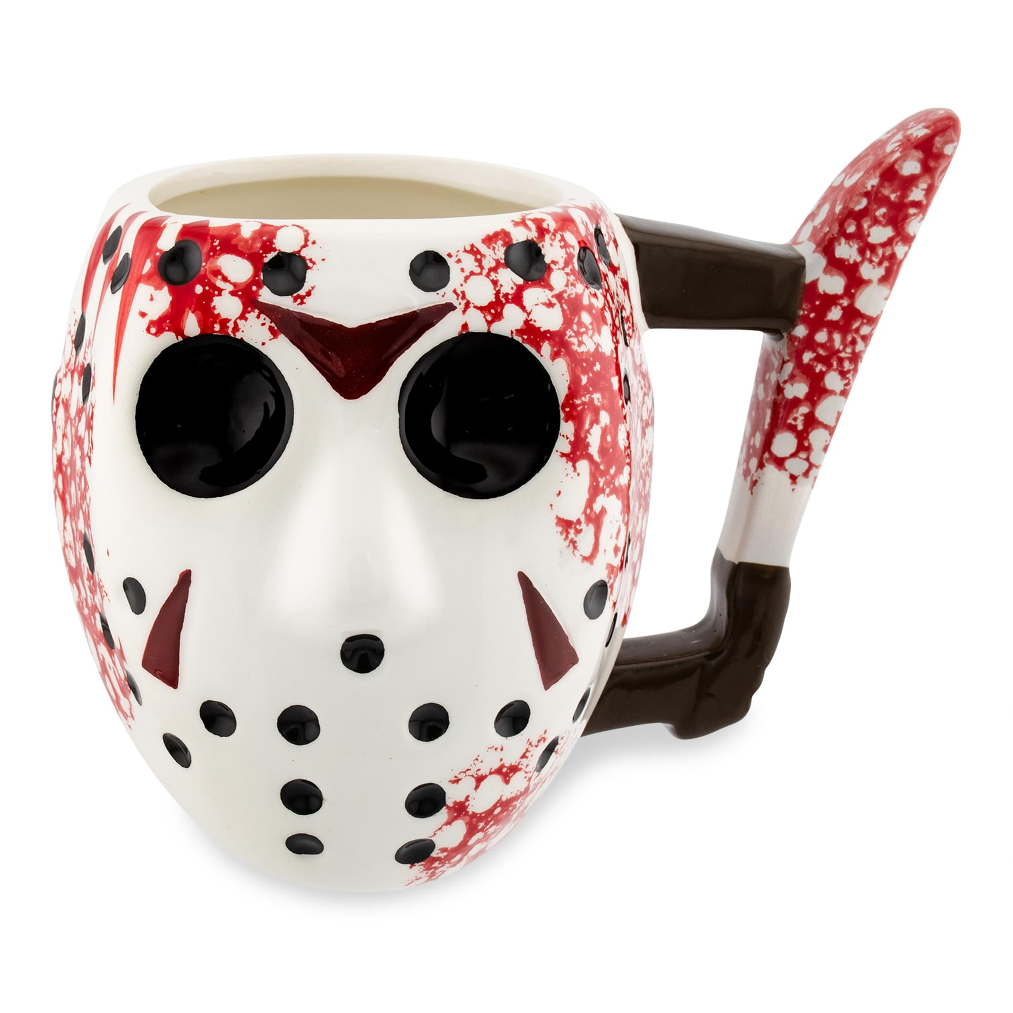 Friday the 13th Jason Mask w/ Knife 20oz Ceramic 3D Sculpted Mug