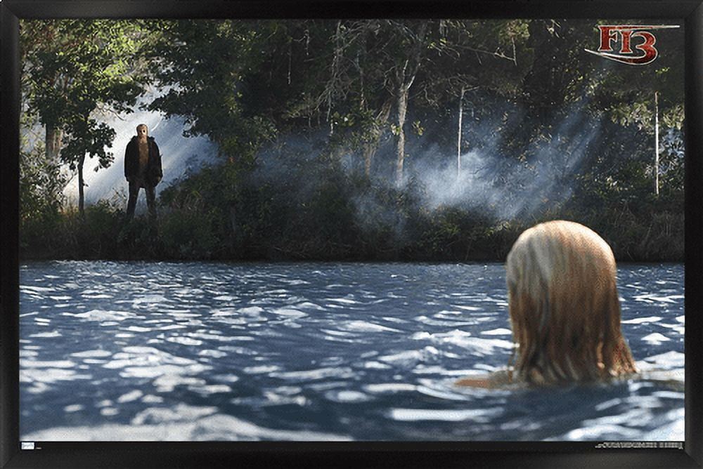 Friday the 13th - Landscape Wall Poster, 22.375" x 34", Framed