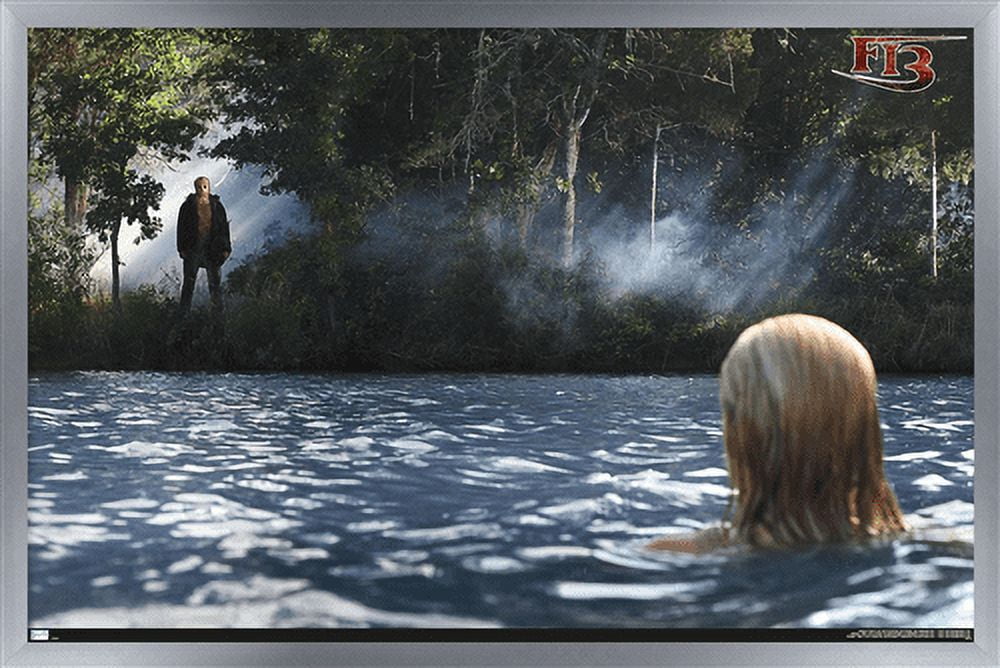 Friday the 13th - Landscape Wall Poster, 22.375" x 34", Framed
