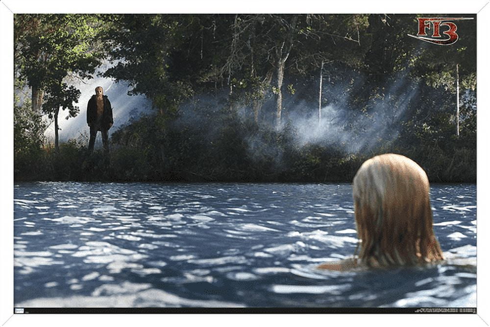 Friday the 13th - Landscape Wall Poster, 22.375" x 34", Framed