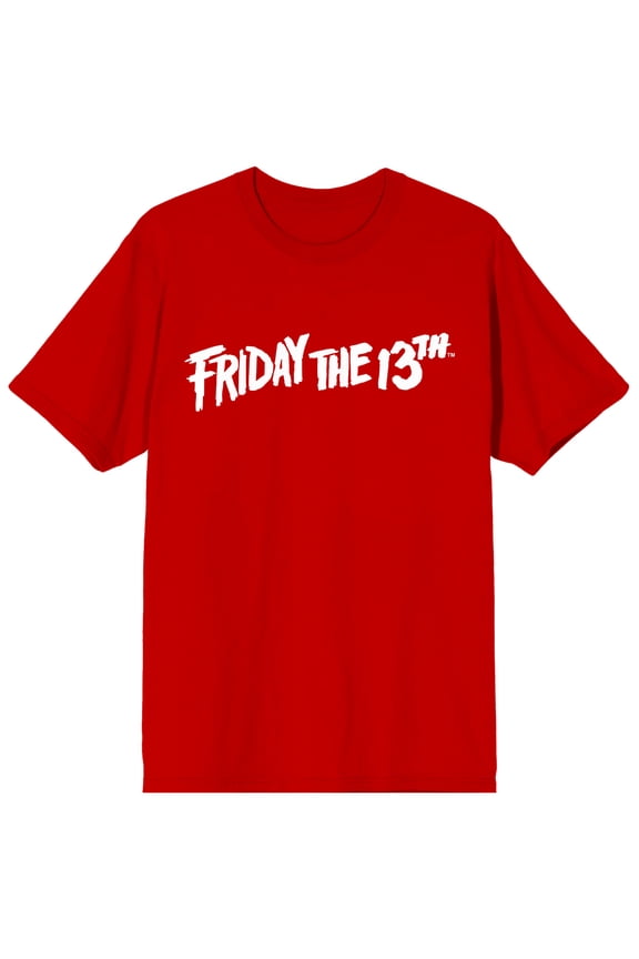 Friday the 13th Logo Men's Red T-shirt-M