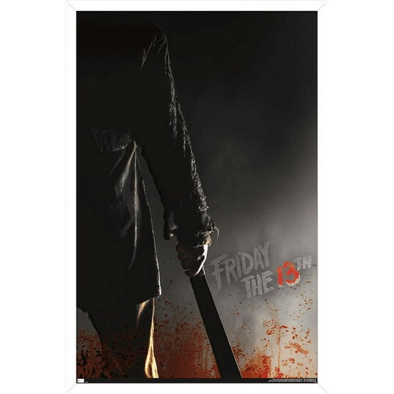 Friday the 13th - Machete Wall Poster, 14.725" x 22.375", Framed