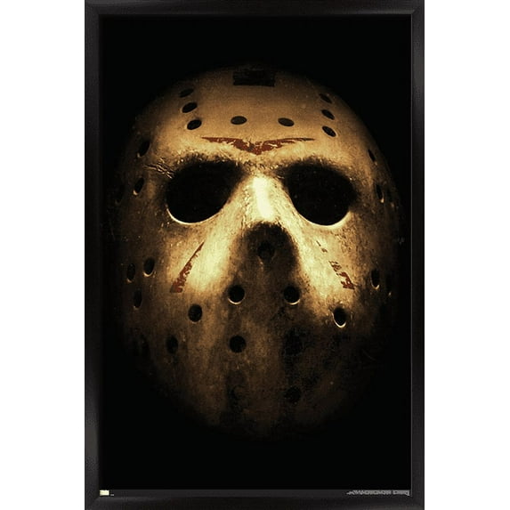 Friday the 13th - Mask Wall Poster, 14.725" x 22.375", Framed